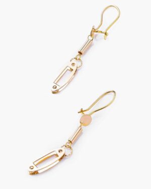 Round Fiery Created Pink Opal Stud Earrings