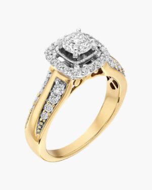 Band Ring in Platinum With Diamonds