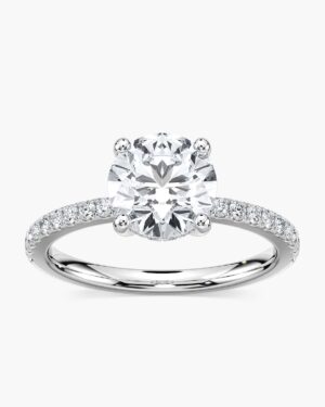 Averine Secret Shine Hidden Halo Engagement Ring